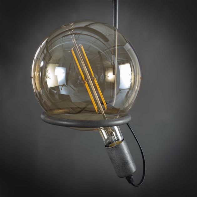 Modera - Lichtbron LED [G200] filament bol Ø20 0 - E27 8W / Amberkleurig glas