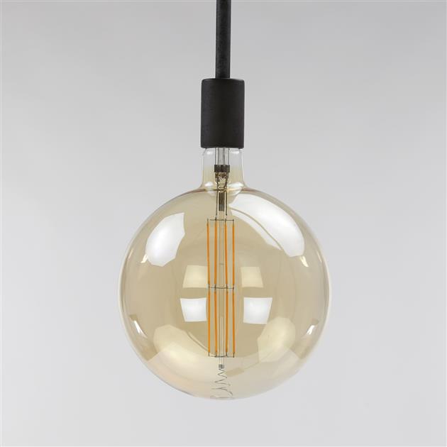 Modera - Lichtbron LED [G200] filament bol Ø20 0 - E27 8W - Amberkleurig glas - meubelboutique.nl