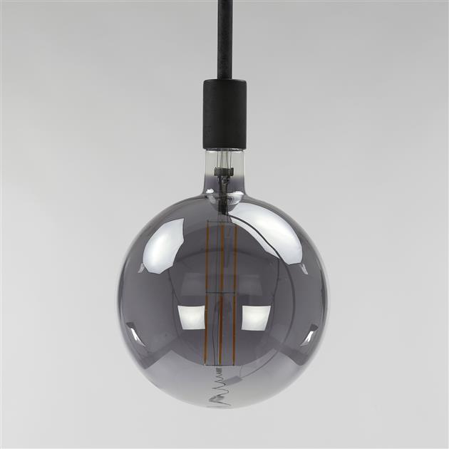 Modera - Lichtbron LED [G200] filament bol Ø20 0 - E27 8W - Smoke grey glas - meubelboutique.nl