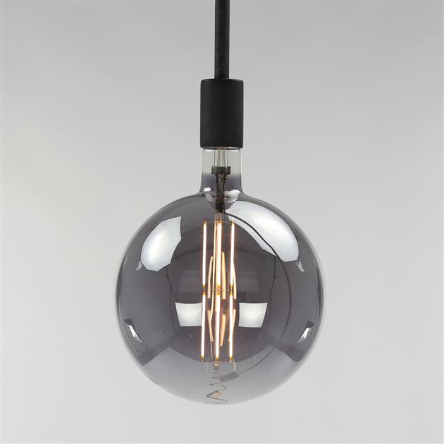 Modera - Lichtbron LED [G200] filament bol Ø20 0 - E27 8W - Smoke grey glas