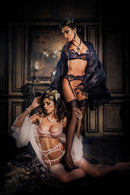 Glasschilderij - 80x120cm - Exclusive - Model - Silk Women Colorful 80x120x0.4 cm