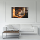 Glasschilderij - Exclusive - Liggend - Urbex Verlaten Gebouw Atlas