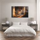 Glasschilderij - Exclusive - Liggend - Urbex Verlaten Gebouw Atlas