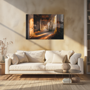 Glasschilderij - Exclusive - Liggend - Urbex Verlaten Gebouw Atlas