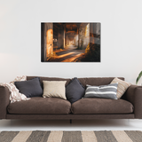 Glasschilderij - Exclusive - Liggend - Urbex Verlaten Gebouw Atlas