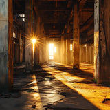 Glasschilderij - Exclusive - Liggend - Urbex Gouden Gedachte 150x100x0.4 cm