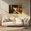 Glasschilderij - Exclusive - Liggend - Urbex Gouden Gedachte