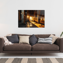 Glasschilderij - Exclusive - Liggend - Urbex Gouden Gedachte