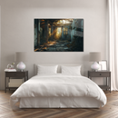 Glasschilderij - Exclusive - Liggend - Schaduwen van het Verleden Urbex