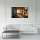 Glasschilderij - Exclusive - Liggend - Urbex Verlaten Gebouw Stille Getuigen