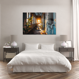 Glasschilderij - Exclusive - Liggend - Urbex Schoonheid van Verval