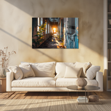 Glasschilderij - Exclusive - Liggend - Urbex Schoonheid van Verval