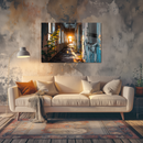 Glasschilderij - Exclusive - Liggend - Urbex Schoonheid van Verval