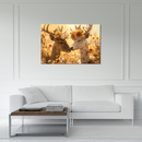 Glasschilderij - Exclusive - Liggend - Hertenliefde Dieren