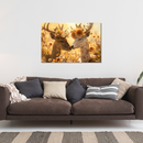 Glasschilderij - Exclusive - Liggend - Hertenliefde Dieren