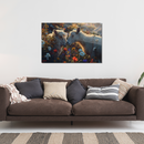 Glasschilderij - Exclusive - Liggend - Schapenliefde