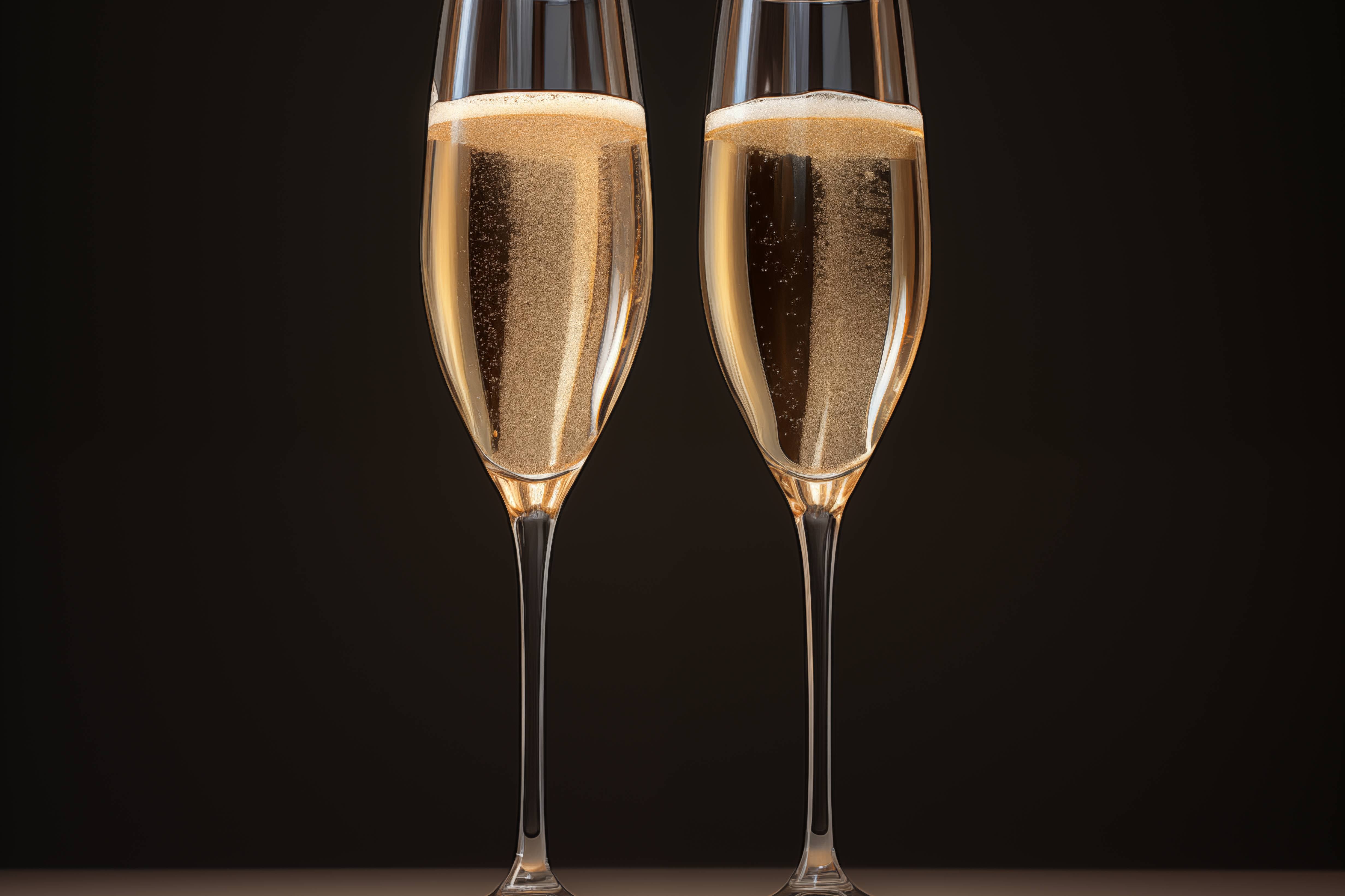 Glasschilderij - Exclusive - Liggend - Champagne Villa 150x100x0.4 cm