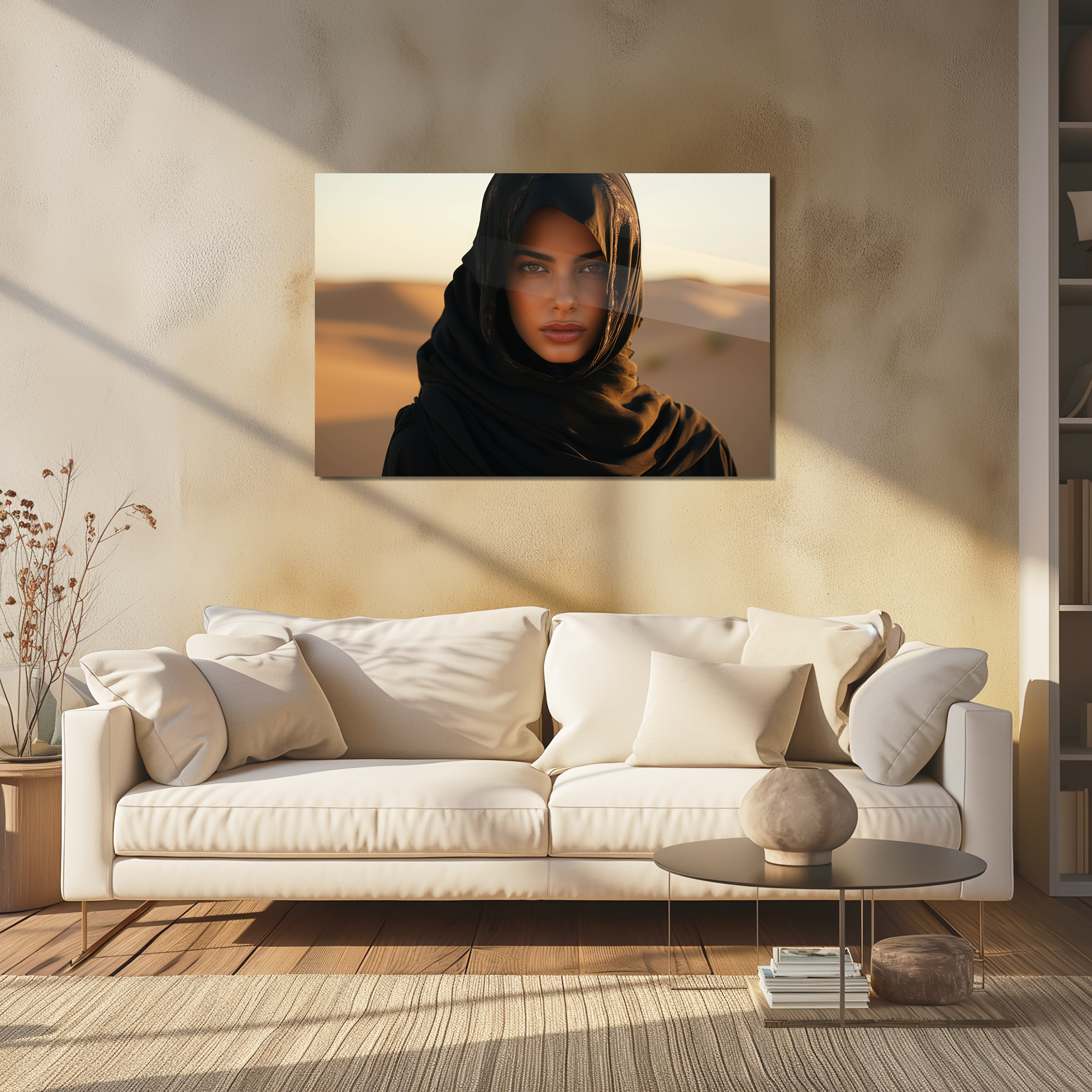 Glasschilderij - Exclusive - Liggend - Arabische Princess Model