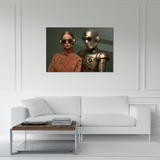 Glasschilderij - Exclusive - Liggend - Fleurige Fantasie