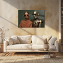 Glasschilderij - Exclusive - Liggend - Fleurige Fantasie