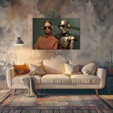 Glasschilderij - Exclusive - Liggend - Fleurige Fantasie