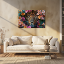 Glasschilderij - Exclusive - Liggend - Tuin van de Grote Kat Panter