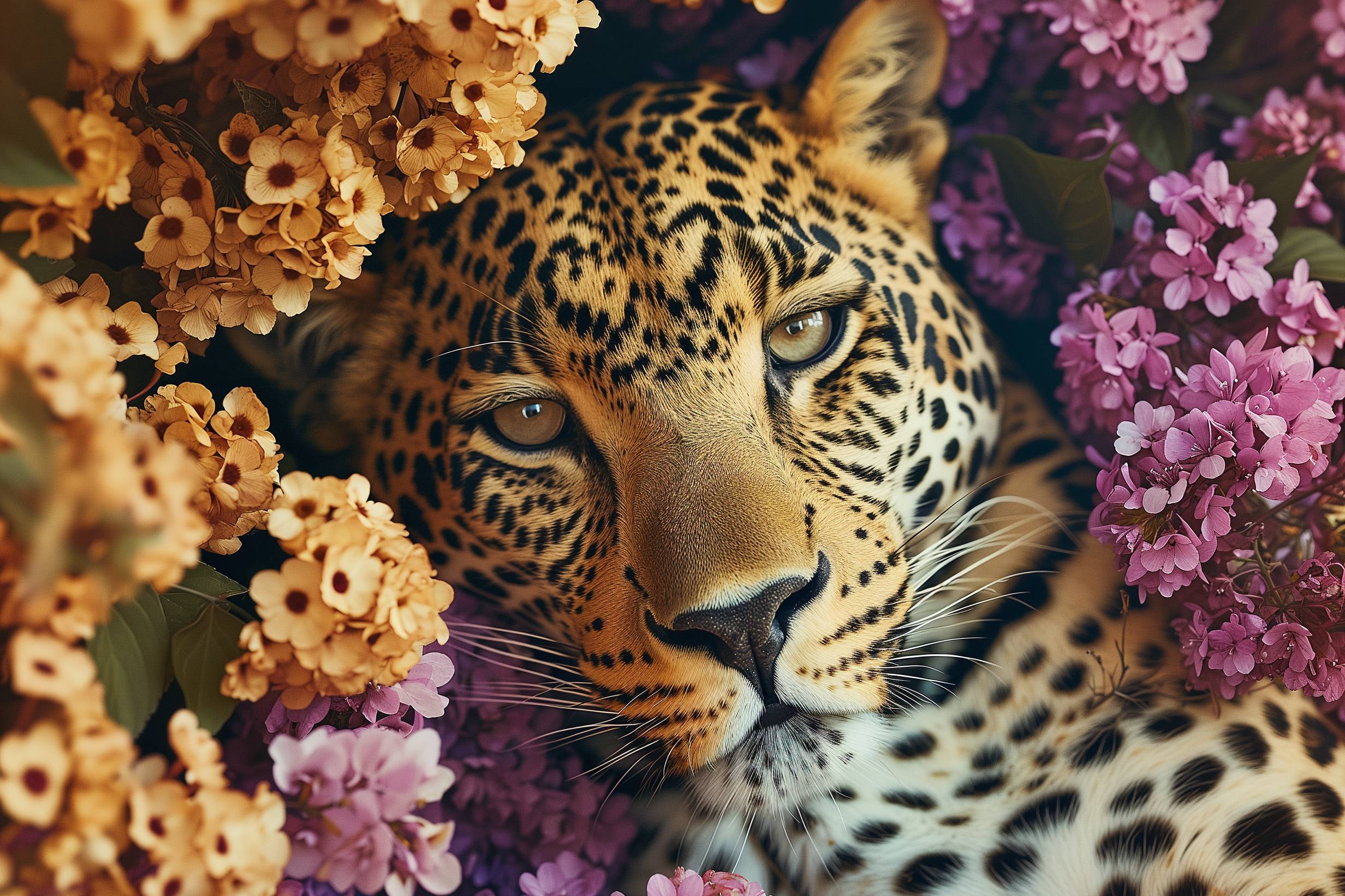 Glasschilderij - Exclusive - Liggend - Kroon van Kristal Panter 150x100x0.4 cm