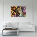 Glasschilderij - Exclusive - Liggend - Kroon van Kristal Panter