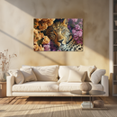 Glasschilderij - Exclusive - Liggend - Kroon van Kristal Panter