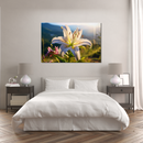 Glasschilderij - Exclusive - Liggend - Lelie Bloem