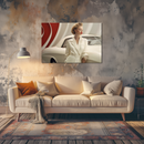 Glasschilderij - Exclusive - Liggend - Classic Car Pearls