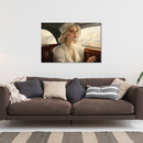 Glasschilderij - Exclusive - Liggend - Luxury Classic Car WaterColor