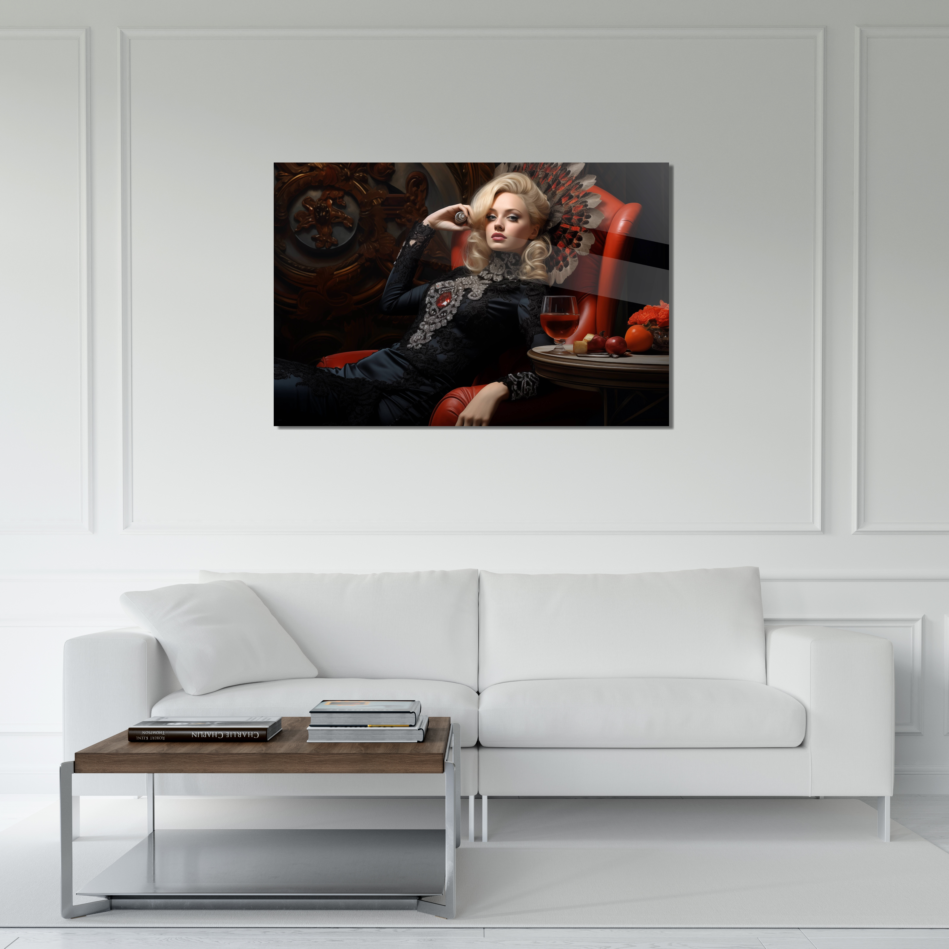 Glasschilderij - Exclusive - Liggend - Velvet Viola