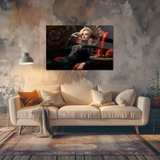 Glasschilderij - Exclusive - Liggend - Velvet Viola