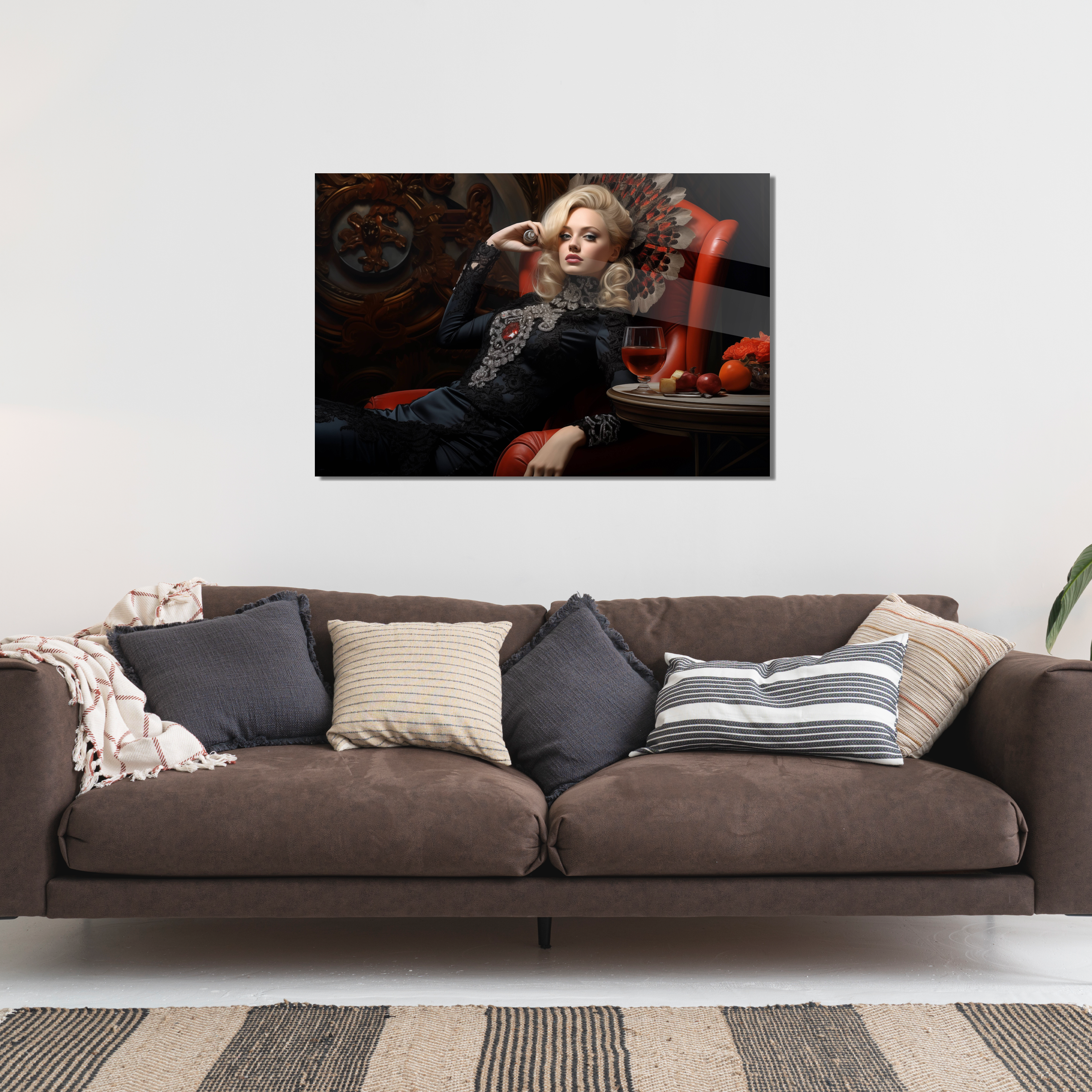 Glasschilderij - Exclusive - Liggend - Velvet Viola