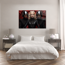 Glasschilderij - Exclusive - Liggend - Red Velvet Models