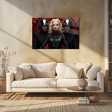 Glasschilderij - Exclusive - Liggend - Red Velvet Models