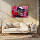 Glasschilderij - Exclusive - Liggend - Florale Fluistering