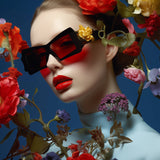 Glasschilderij - Exclusive - Liggend - Model Edele Elegance 150x100x0.4 cm