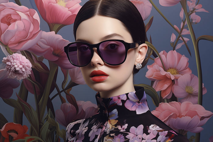 Glasschilderij - Exclusive - Liggend - Luxe Illusie