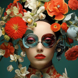 Glasschilderij - Exclusive - Liggend - Bloeiende Blik 150x100x0.4 cm