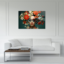 Glasschilderij - Exclusive - Liggend - Bloeiende Blik