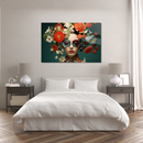 Glasschilderij - Exclusive - Liggend - Bloeiende Blik