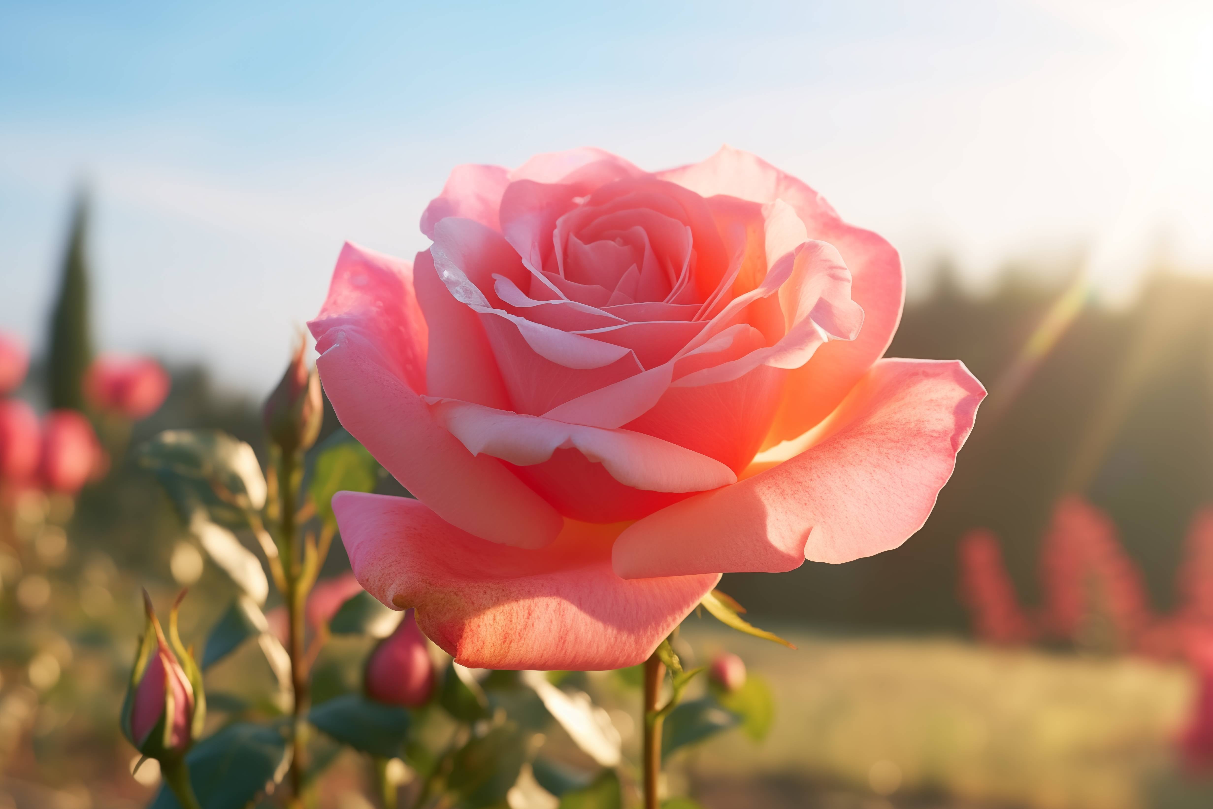 Glasschilderij - Exclusive - Liggend - Roos Bloemen 150x100x0.4 cm