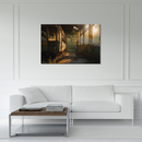 Glasschilderij - Exclusive - Liggend - Urbex Verlaten Tram