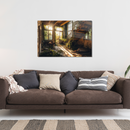 Glasschilderij - Exclusive - Liggend - Fluisterstad Urbex