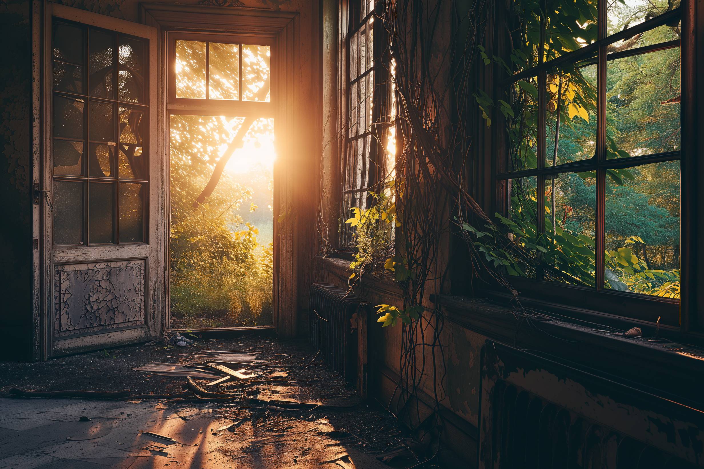 Glasschilderij - Exclusive - Liggend - Verborgen Stedelijke Verhalen 150x100x0.4 cm