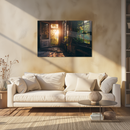 Glasschilderij - Exclusive - Liggend - Verborgen Stedelijke Verhalen