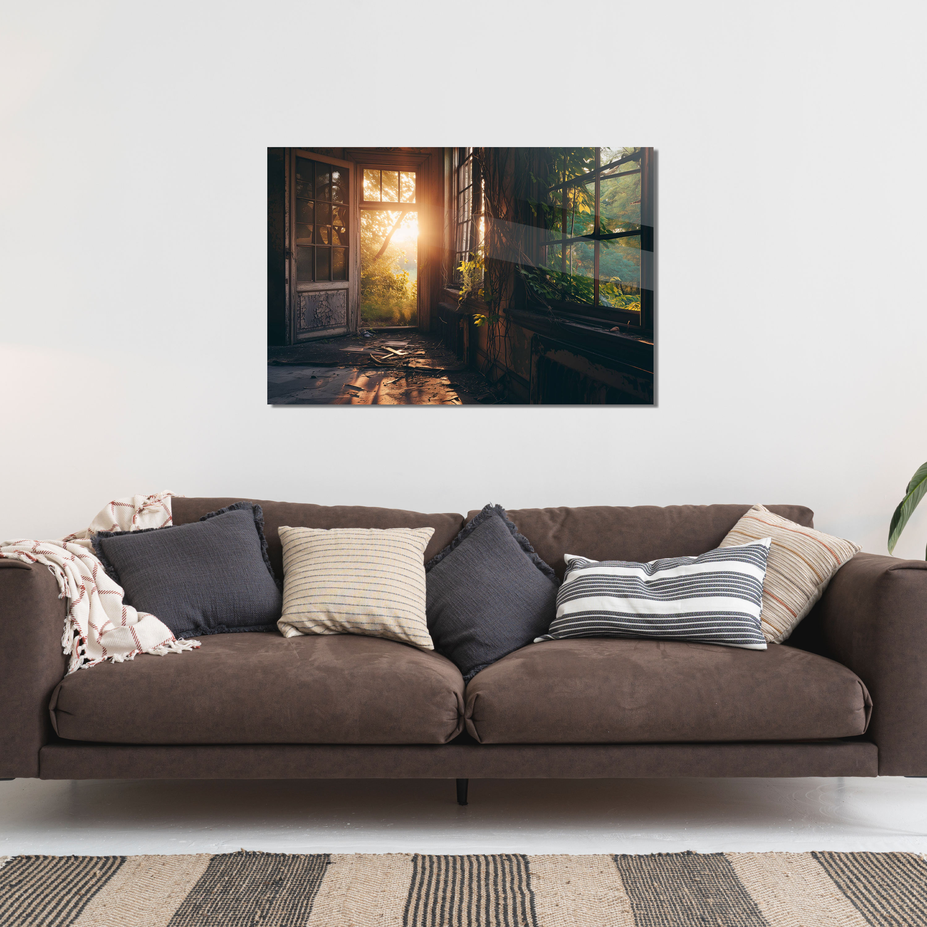 Glasschilderij - Exclusive - Liggend - Verborgen Stedelijke Verhalen