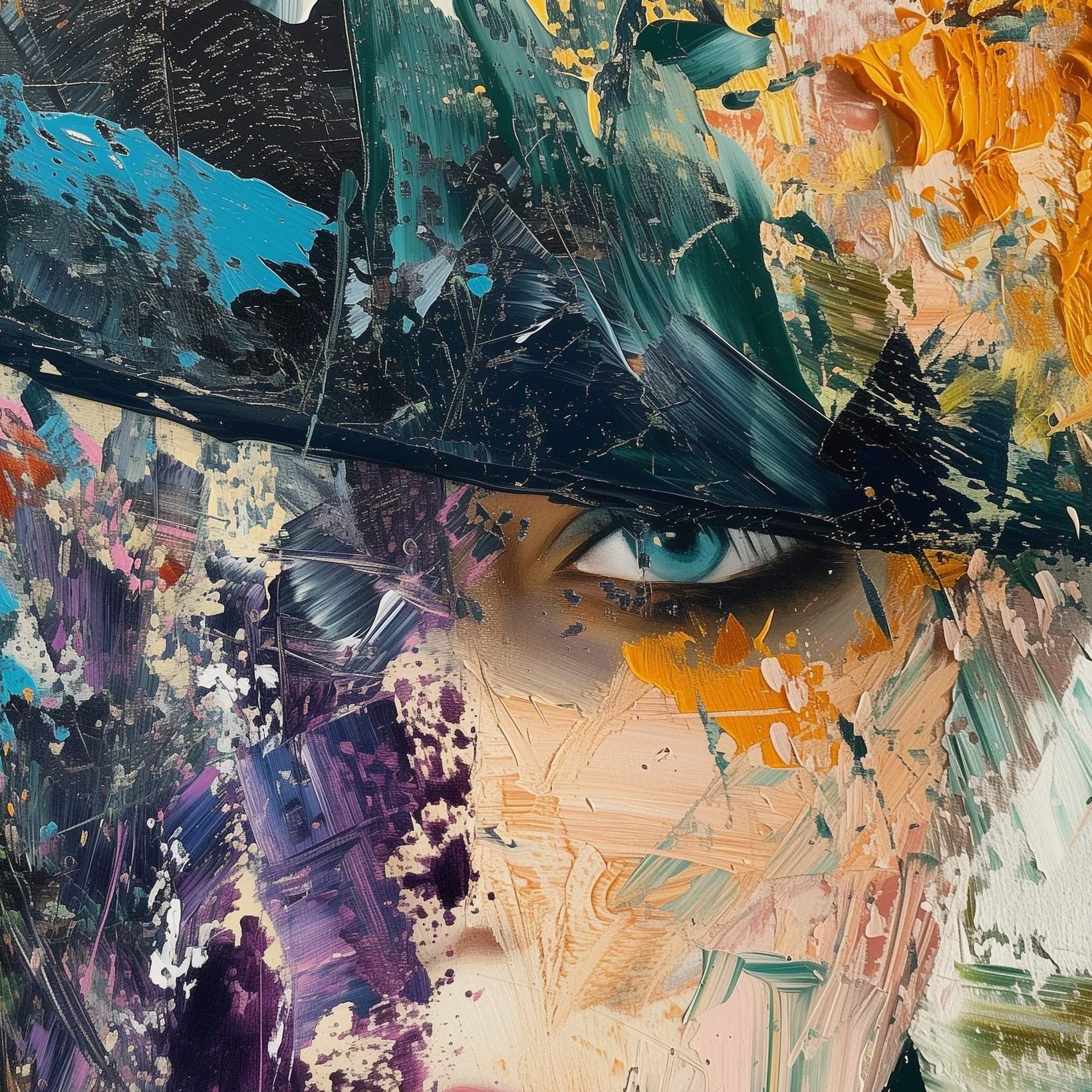 Glasschilderij - Exclusive - Staand - de Stille Kracht 100x150x0.4 cm